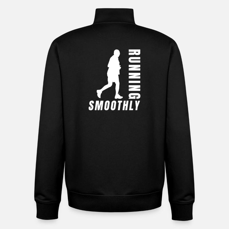 Marathon Runner Running Smoothly Running - Unisex Organic Zip Sweatshirt von Stanley/Stella - Schwarz