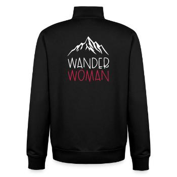 Wander Woman - Unisex Organic Zip Sweatshirt von Stanley/Stella - Schwarz - Hinten - AI Model Male 185 light (185cm)