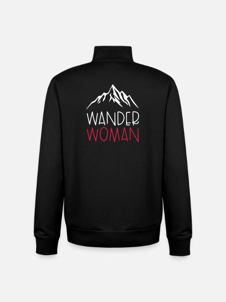 Wander Woman - Unisex Organic Zip Sweatshirt by Stanley/Stella - black