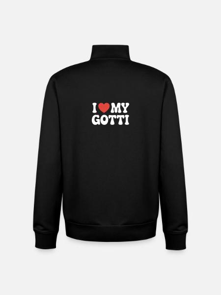 J’aime mon parrain - Sweat zippé unisexe en coton bio Stanley/Stella - noir