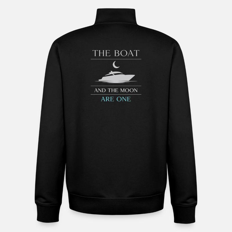 Nachtbootfahren Mit - Unisex Organic Zip Sweatshirt von Stanley/Stella - Schwarz