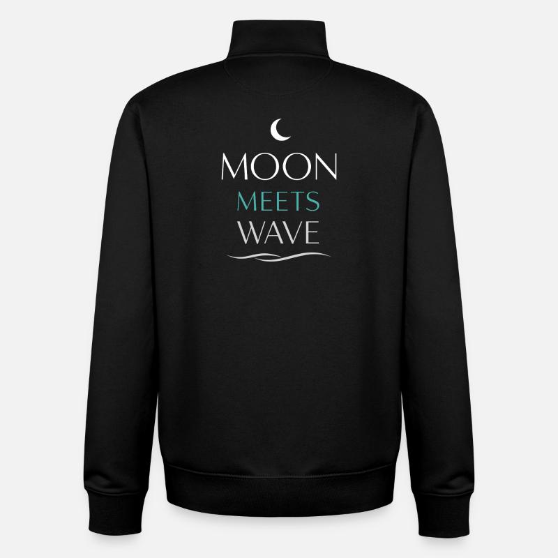 Nachtbootfahren Mit - Unisex Organic Zip Sweatshirt von Stanley/Stella - Schwarz