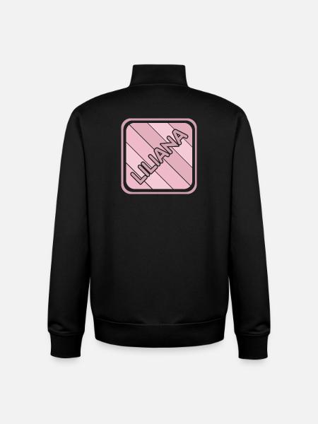 Gift for Liliana - Unisex Organic Zip Sweatshirt by Stanley/Stella - black