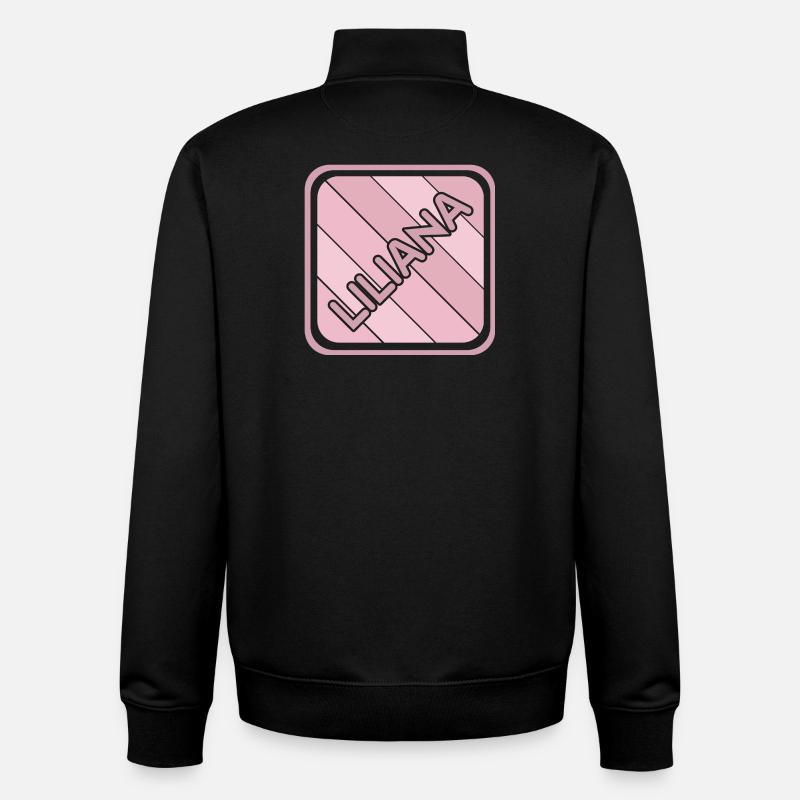 Gift for Liliana - Unisex Organic Zip Sweatshirt by Stanley/Stella - black