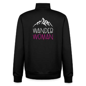 Wander woman - Unisex Organic Zip Sweatshirt von Stanley/Stella - Schwarz - Hinten - AI Model Male 185 light (185cm)
