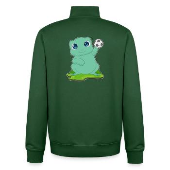 Joueur de handball Frosch Sport de handball - Sweat zippé unisexe en coton bio Stanley/Stella - vert bouteille - Dos - AI Model Male 185 dark (185cm)