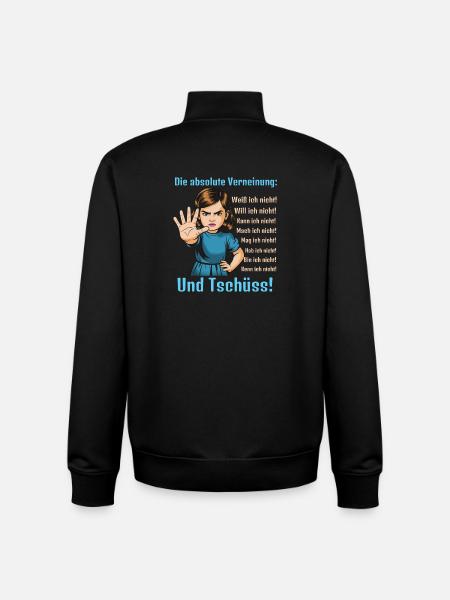 Nein Sagen – Grenzen Setzen - Unisex Organic Zip Sweatshirt von Stanley/Stella - Schwarz