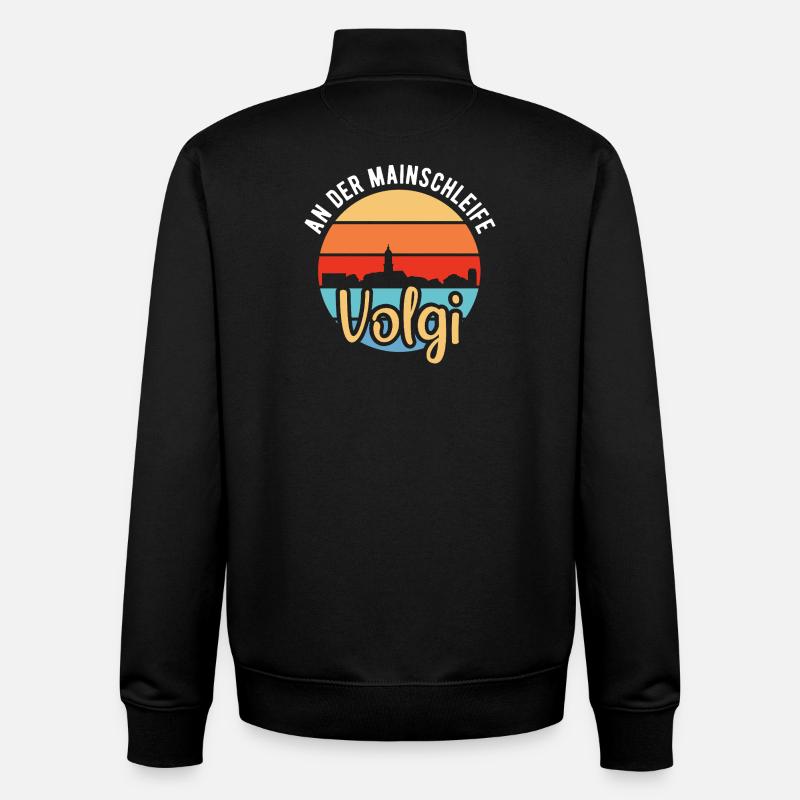 Volkach | Volgi | Main loop - Unisex Organic Zip Sweatshirt by Stanley/Stella - black