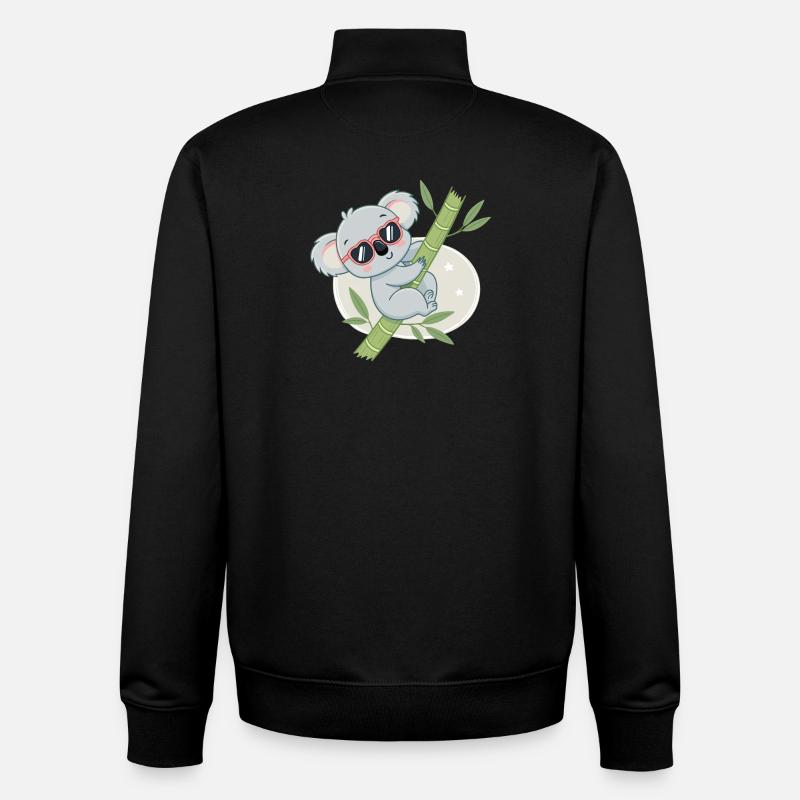 Koala Bamboo Cool Sunglasses - Unisex Organic Zip Sweatshirt by Stanley/Stella - black