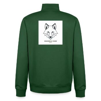 Wandalu Vuhs Fuchs - Unisex Organic Zip Sweatshirt von Stanley/Stella - Flaschengrün - Hinten - AI Model Male 185 dark (185cm)