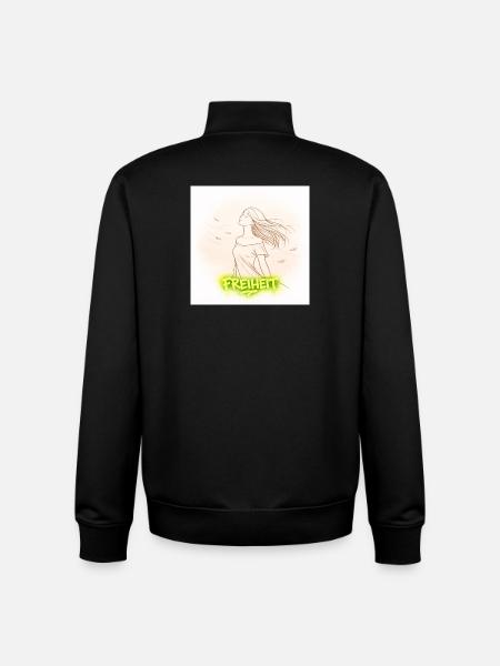 Freiheit im Wind - Unisex Organic Zip Sweatshirt von Stanley/Stella - Schwarz