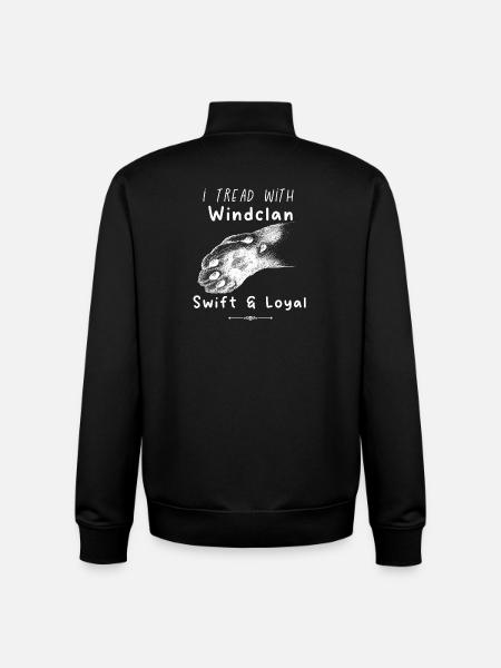 Warrior Cats - Windclan Dreams - Sweat zippé unisexe en coton bio Stanley/Stella - noir