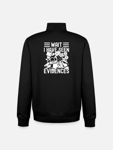 Forensisch analist heeft bewijs gezien misdaad - Unisex sweater met rits van biologisch katoen Stanley/Stella - zwart