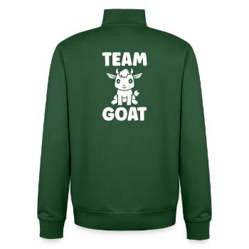 Equipe Cabri Team Ziege - Unisex Organic Zip Sweatshirt von Stanley/Stella - Flaschengrün - Hinten - AI Model Male 185 dark (185cm)