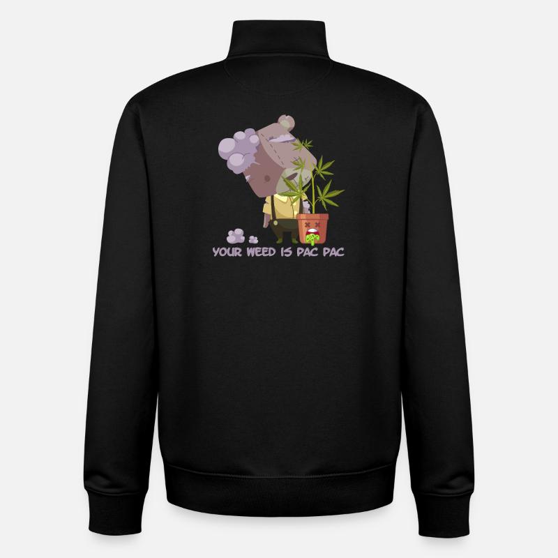 Votre weed est pac pac - Sweat zippé unisexe en coton bio Stanley/Stella - noir