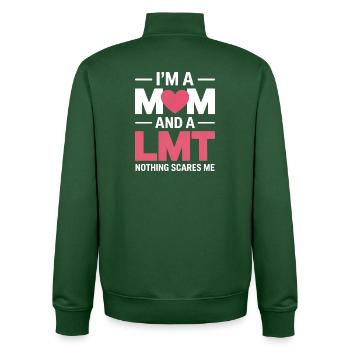 Masseurin Sprüche Massage Lustige Masseur Geschenk - Unisex Organic Zip Sweatshirt von Stanley/Stella - Flaschengrün - Hinten - AI Model Male 185 dark (185cm)