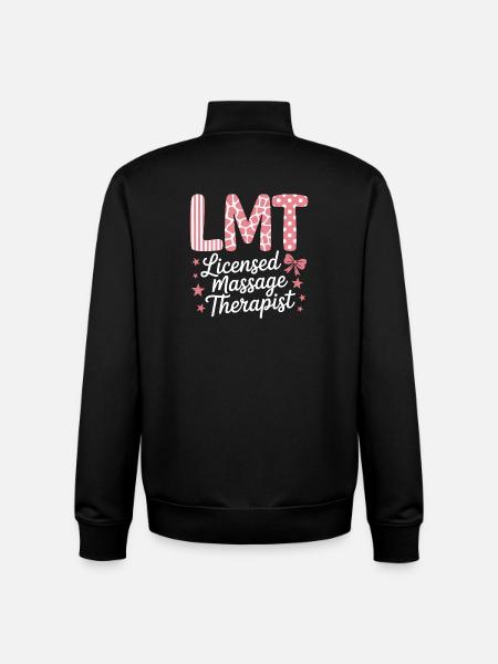 Masseuse Sayings Massage Funny Masseur Gift - Unisex Organic Zip Sweatshirt by Stanley/Stella - black