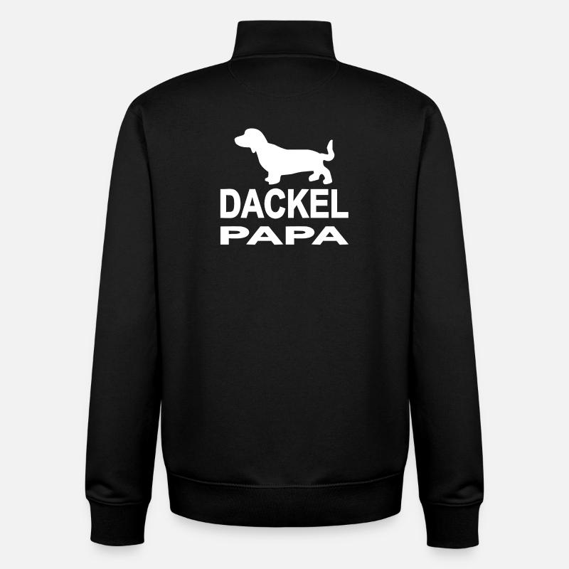 Dackel - Unisex Organic Zip Sweatshirt von Stanley/Stella - Schwarz
