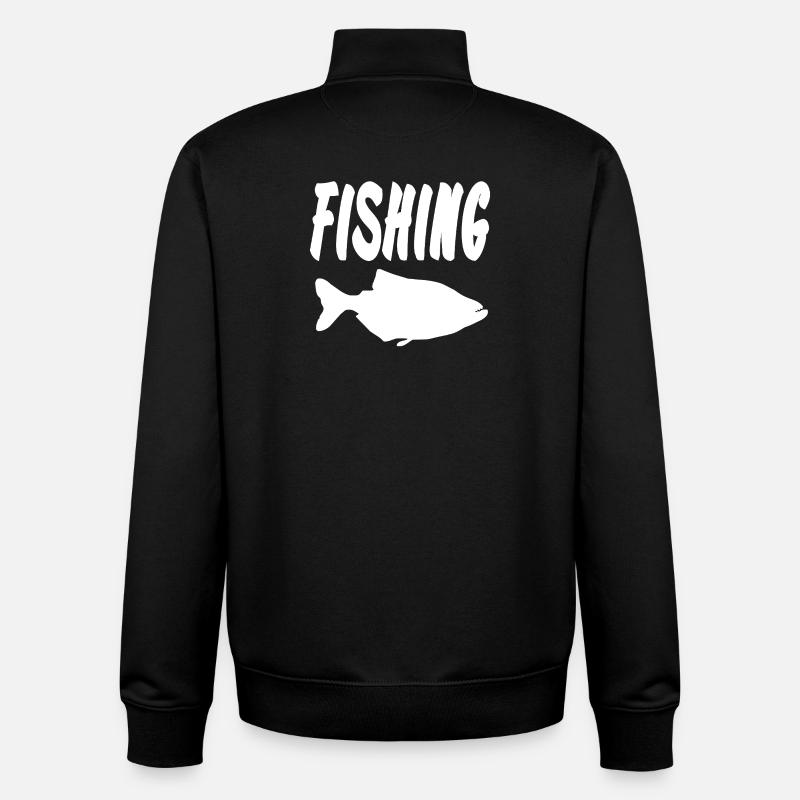 Angling - Unisex Organic Zip Sweatshirt by Stanley/Stella - black