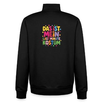 Costume de carnaval - Sweat zippé unisexe en coton bio Stanley/Stella - noir - Dos - AI Model Male 185 light (185cm)