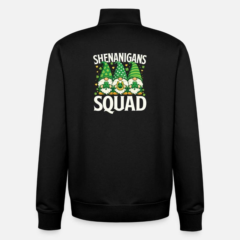 Shenanigans-Mannschaft St Patrick's Irish - Unisex Organic Zip Sweatshirt von Stanley/Stella - Schwarz
