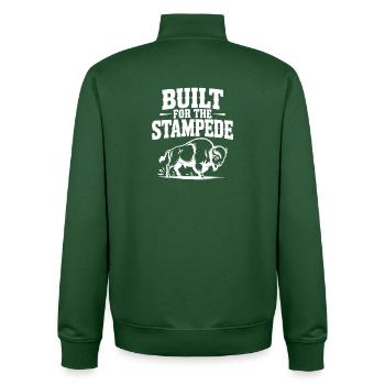 Construit pour le Stampede - Sweat zippé unisexe en coton bio Stanley/Stella - vert bouteille - Dos - AI Model Male 185 dark (185cm)