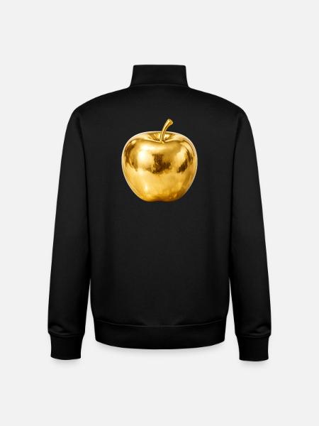 Golden Apple – Premium Shine - Unisex Organic Zip Sweatshirt by Stanley/Stella - black