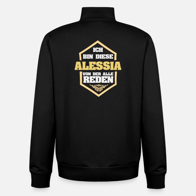 Alessia - Unisex Organic Zip Sweatshirt von Stanley/Stella - Schwarz