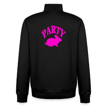Party - Unisex Organic Zip Sweatshirt by Stanley/Stella - black - Back - AI Model Male 185 light (185cm)