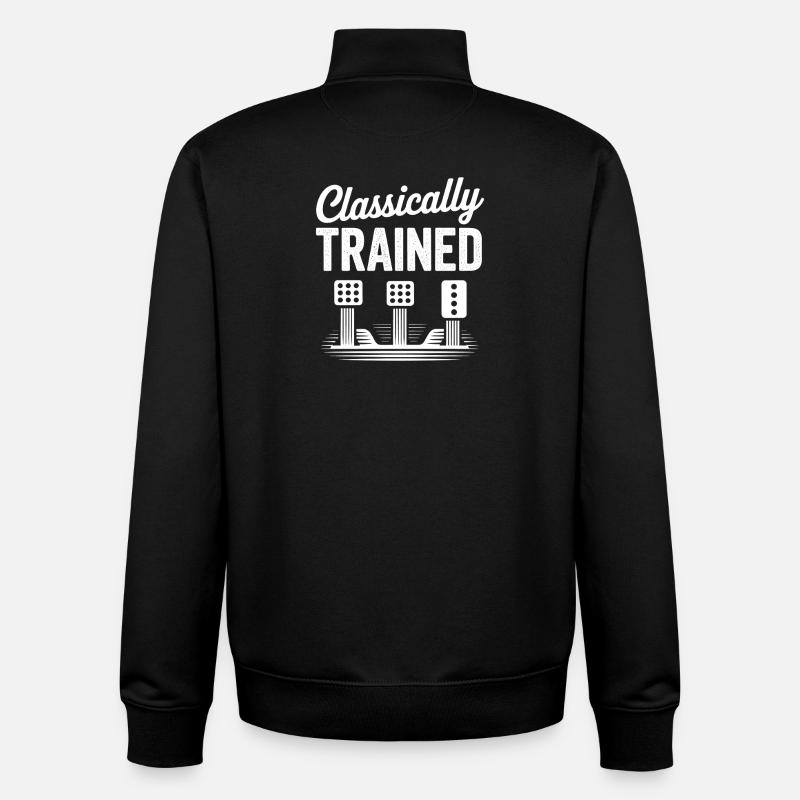 Classically Trained Petrolhead Car Mechanic - Unisex Organic Zip Sweatshirt by Stanley/Stella - black