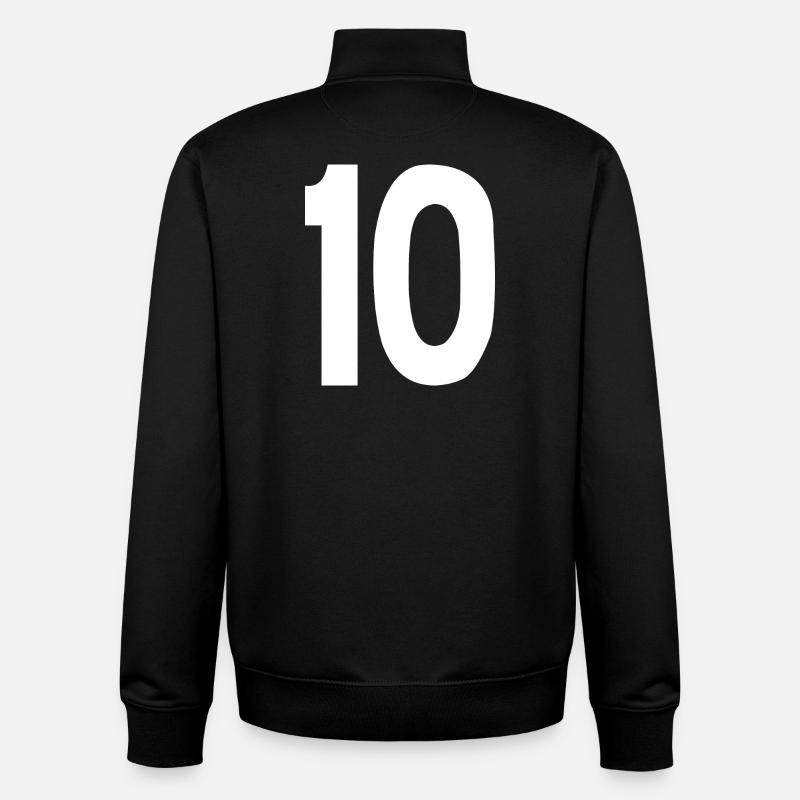 10 - Sweat zippé unisexe en coton bio Stanley/Stella - noir