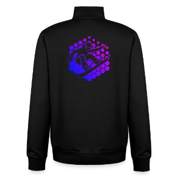 Frisches Snowboard Motiv für Snowboard für Frauen - Unisex Organic Zip Sweatshirt von Stanley/Stella - Schwarz - Hinten - AI Model Male 185 light (185cm)