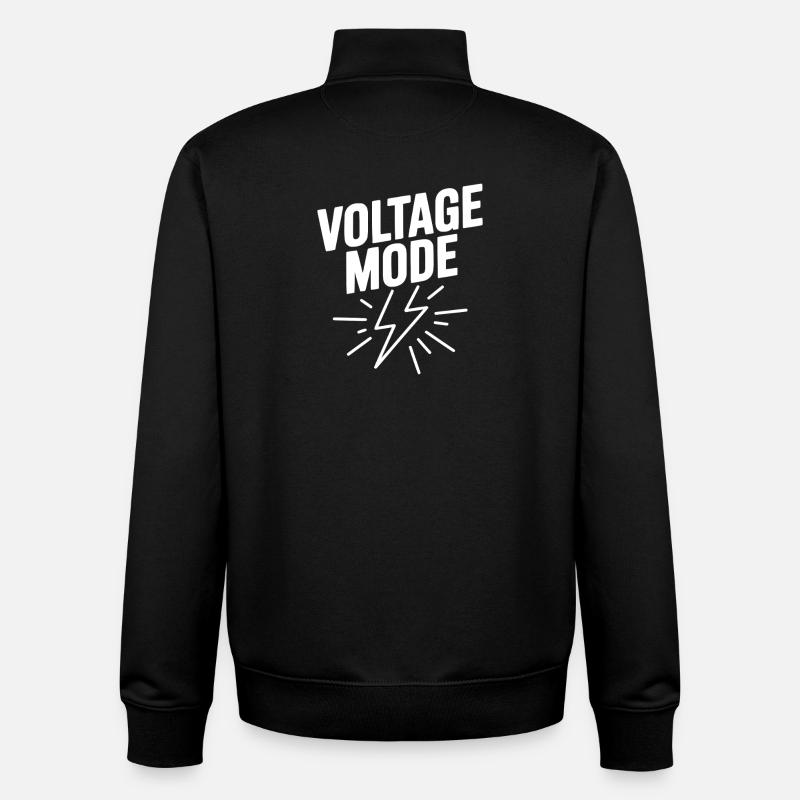 Spannungsmodus - Unisex Organic Zip Sweatshirt von Stanley/Stella - Schwarz
