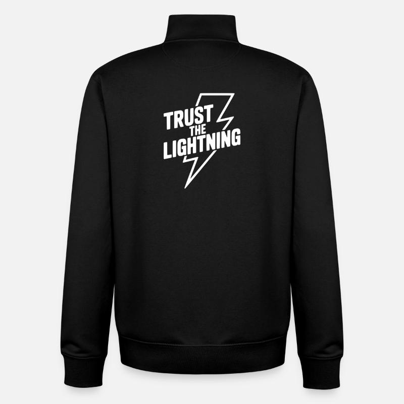 Vertraue dem Lightning - Unisex Organic Zip Sweatshirt von Stanley/Stella - Schwarz