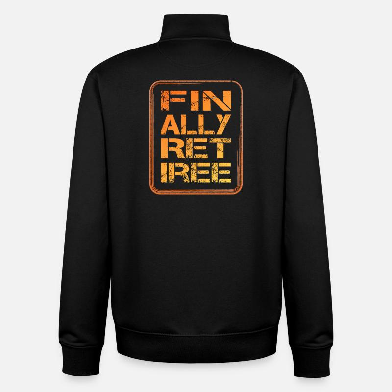 endlich Rentner retiree Rente Pension - Unisex Organic Zip Sweatshirt von Stanley/Stella - Schwarz