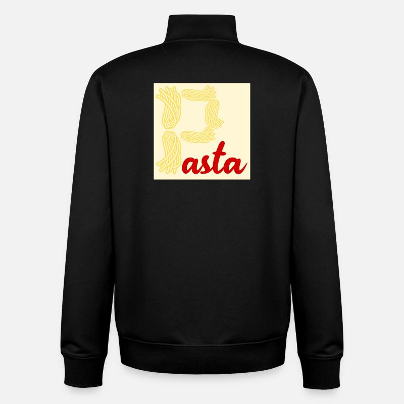 Pasta Nudeln Lieblingsessen - Unisex Organic Zip Sweatshirt von Stanley/Stella - Schwarz