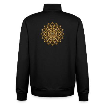 Mandala - Unisex Organic Zip Sweatshirt von Stanley/Stella - Schwarz - Hinten - AI Model Male 185 light (185cm)