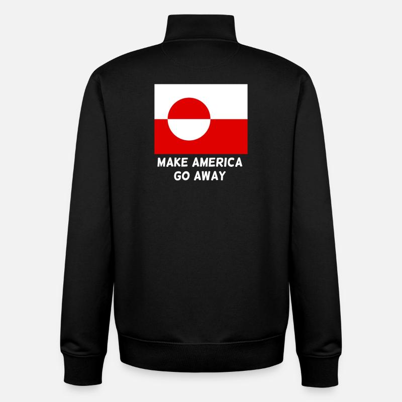 Grönland - Unisex Organic Zip Sweatshirt von Stanley/Stella - Schwarz