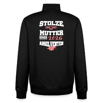 Stolze Mutter Absolvent 2026 Bachelor Master - Unisex Organic Zip Sweatshirt von Stanley/Stella - Schwarz - Hinten - AI Model Male 185 light (185cm)