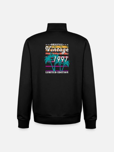 1991 - Born 1991 - Built in 1991 - Unisex Organic Zip Sweatshirt by Stanley/Stella - black
