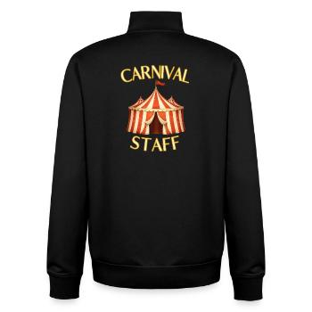 Carnival Staff - Circus Family Circus - Unisex Organic Zip Sweatshirt by Stanley/Stella - black - Back - AI Model Male 185 light (185cm)
