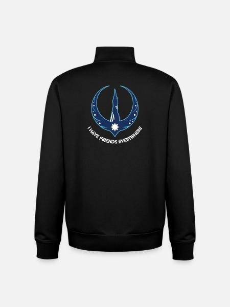 Minnesota Rebellion Loon - Unisex Organic Zip Sweatshirt by Stanley/Stella - black