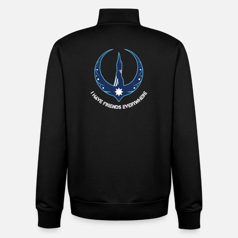 Minnesota Rebellion Eistaucher - Unisex Organic Zip Sweatshirt von Stanley/Stella - Schwarz