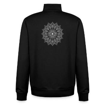 Mandala - Unisex Organic Zip Sweatshirt von Stanley/Stella - Schwarz - Hinten - AI Model Male 185 light (185cm)