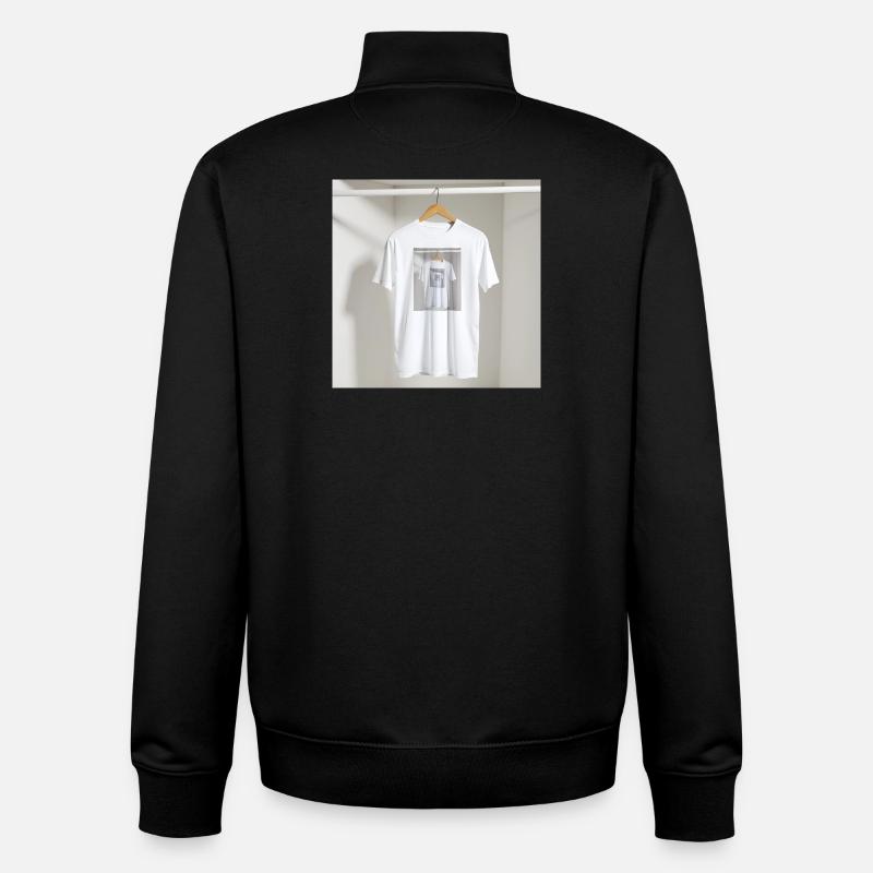 Framed Reflection Tee - Unisex Organic Zip Sweatshirt by Stanley/Stella - black