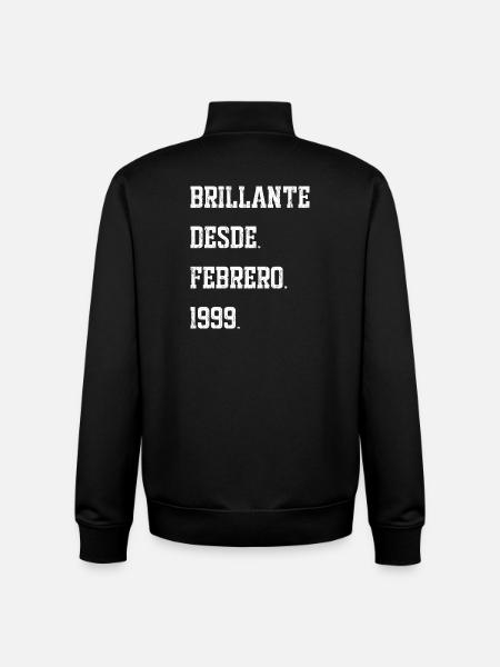 Anniversaires : février 1999 - Sweat zippé unisexe en coton bio Stanley/Stella - noir
