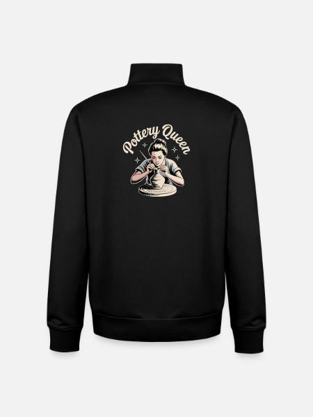 Ceramic Pottery Mud Creative Humor - Unisex Organic Zip Sweatshirt by Stanley/Stella - black