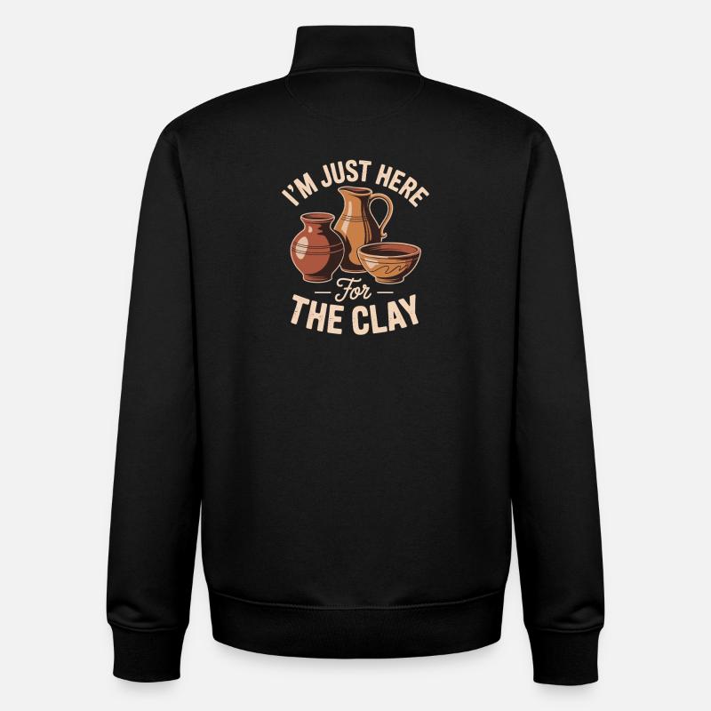 Pottery Lover Keramik Töpfern Humor - Unisex Organic Zip Sweatshirt von Stanley/Stella - Schwarz