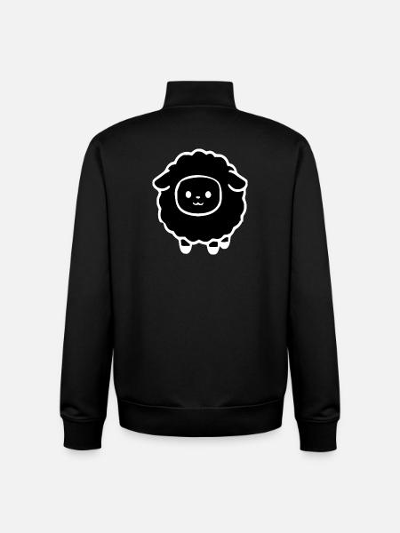 black sheep - Unisex Organic Zip Sweatshirt by Stanley/Stella - black