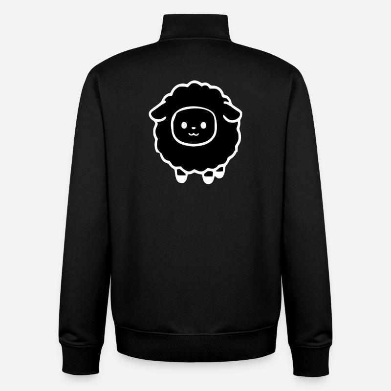 black sheep - Unisex Organic Zip Sweatshirt by Stanley/Stella - black